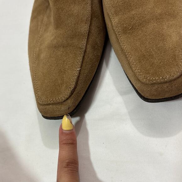 Jack Erwin Womens 9 Morgan Venetain Loafer Office Career Casual Pointed Brown - Picture 8 of 8